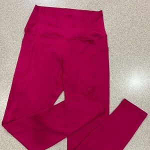 Ethos Fuschia colored leggings with Pockets